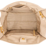 Prada Vitello Daino Leather Twin Pocket Luggage Shopper Handbag