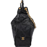 Chanel 25 Quilted Caviar Leather CC Drawstring Shoulder Bag