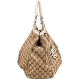 Gucci Monogram GG Canvas Sukey Large Hobo Handbag