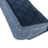 Chanel Quilted Denim Medium Single Flap Crossbody Bag