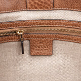 Gucci Monogram Multicolor Raffia and Leather GG Bamboo Tassel Tote Shoulder Bag