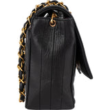 Chanel Quilted Lambskin 24K Gold Single Flap Crossbody Bag