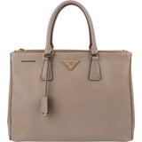 Prada Grey Saffiano Leather Galleria Handbag