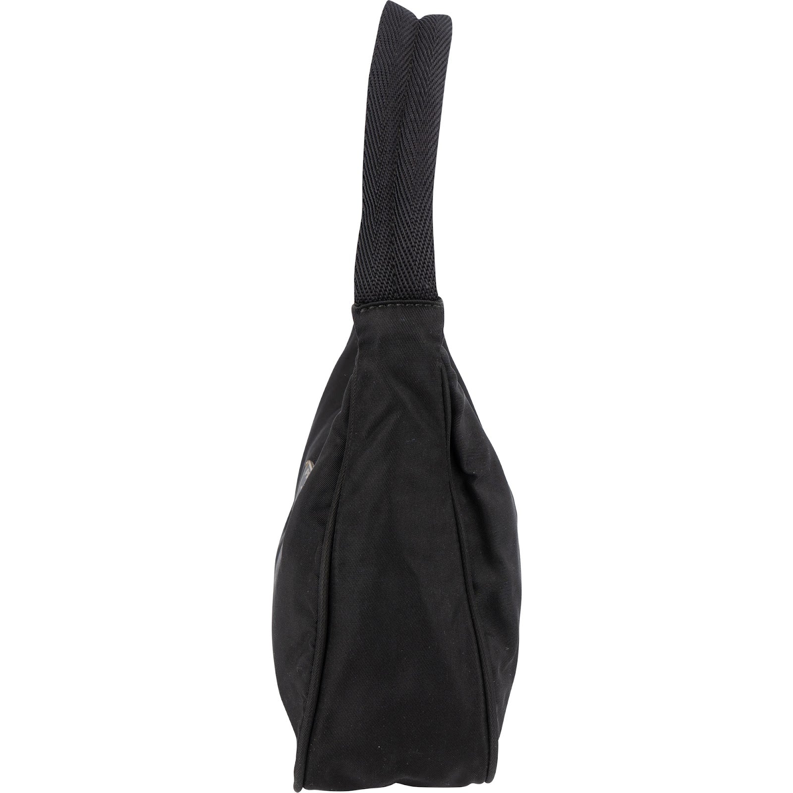 Prada Black Nylon Triangel Vintage Re-Edition Handbag - vintageandkickz