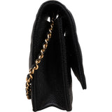 Chanel Quilted Caviar Leather Wallet on Chain Crossbody Bag