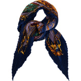Hermès Astres Et Soleils Plissé Tuch Scarf