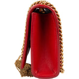 Saint Laurent Red Leather Kate Chain Crossbody Bag xx maße - vintageandkickz