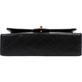 Chanel Quilted Lambskin 24K Gold Medium Double Flap Shoulder Bag