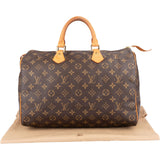 Louis Vuitton Monogram Canvas Speedy 35 Handbag