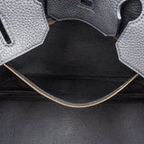 Hermès Noir Veau Togo Leather Gold Birkin 35 Handbag