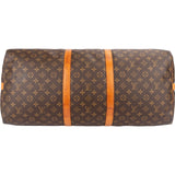 Louis Vuitton Monogram Canvas Keepall 60 Bandoulière Travel Bag