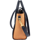Céline Tricolor Grained and Calfskin Leather Luggage Handbag