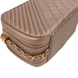 Chanel Quilted Leather Camera Case Boy Crossbody Bag