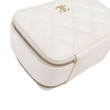 Chanel Quilted Lambskin Vanity Chain Crossbody Handbag