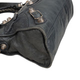 Balenciaga Dark Grey Arena Leather Classic City Handbag