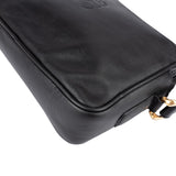 Loewe Black Leather Anagram Crossbody Bag