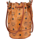 MCM Monogram Visetos Drawstring Bucket Crossbody Bag