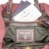 Prada Canapa Tessuto Drawstring Shoulder Bag - vintageandkickz