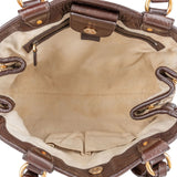 Gucci Monogram GG Canvas Leather Running Handbag