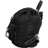 Prada Black Tessuto Nylon Triangle Backpack