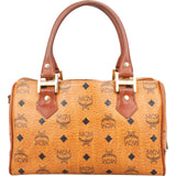 MCM Monogram Visetos Boston Handbag - vintageandkickz
