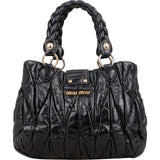 Miu Miu Quilted Leather Small City Handbag