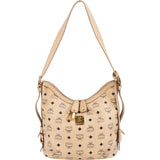 MCM Monogram Visetos Hobo Shoulder Crossbody Bag
