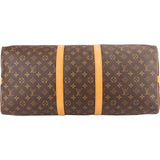 Louis Vuitton Monogram Canvas Keepall 55 Bandoulière Travel Bag