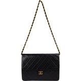 Chanel Quilted Lambskin 24K Gold Single Flap Shoulder Bag