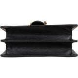 Gucci Grained Leather Interlocking GG Small Shoulder Crossbody Bag