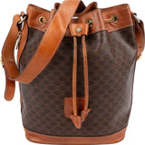 Celine Monogram Macadam Canvas Bucket Shoulder Bag
