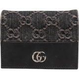 Gucci Monogram Denim GG Marmont Mini Wallet