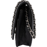 Chanel Caviar Chevron Palladium Wallet On Chain Crossbody Bag