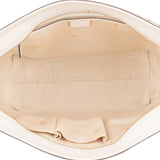 Gucci Monogram GG Canvas Sherry Line White Tote Shoulder Bag - vintageandkickz