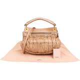 Miu Miu Matelassé Vitello Lux Leather City Coffer Handbag