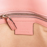 Gucci Pink Leather GG Marmont Matelassé Shoulder Crossbody Bag