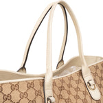 Gucci Monogram GG Charmy Tote Handbag - vintageandkickz