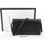 Gucci Microguccissima Leather Wallet On Strap Crossbody Bag
