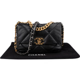 Chanel 19 Quilted Lambskin Medium Single  Flap Crossbody Bag