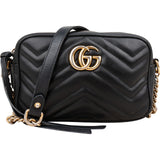 Gucci Matelassé Leather GG Marmont Mini Camera Crossbody Bag