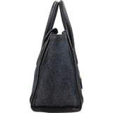 Céline Denim & Leather Luggage Tote Handbag