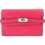 Hermès Pink Togo Leather Kelly 15 Wallet