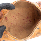 MCM Monogram Visetos Cylinder Boston Crossbody Bag