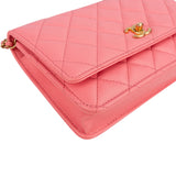 Chanel Quilted Lambskin Pearl Crush Adjustable Wallet On Chain Crossbody Bag