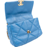 Chanel 19 Quilted Lambskin Medium Single  Flap Crossbody Bag