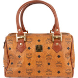 MCM Monogram Visetos Boston Handbag