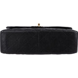 Chanel Quilted Caviar Leather Jumbo Double Flap Crossbody Bag