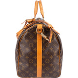 Louis Vuitton Monogram Canvas Keepall 50 Bandoulière Travel Bag