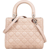 Christian Dior Quilted Leather Lady Dior Handbag