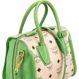 MCM Monogram Visetos Delmy Boston Mini Handbag